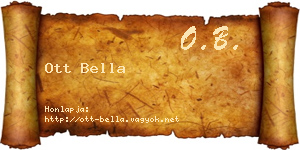 Ott Bella névjegykártya